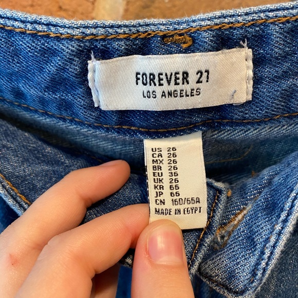 Ripped Blue Boyfriend Jeans - Picture 3 of 3